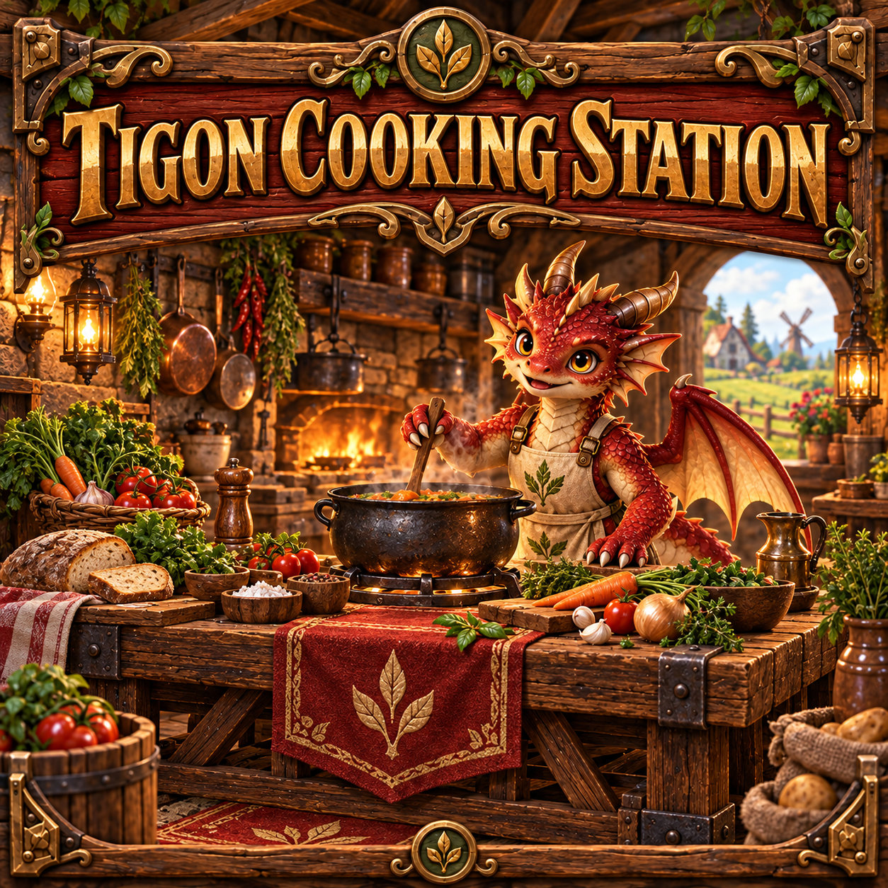 Cooking Station sign