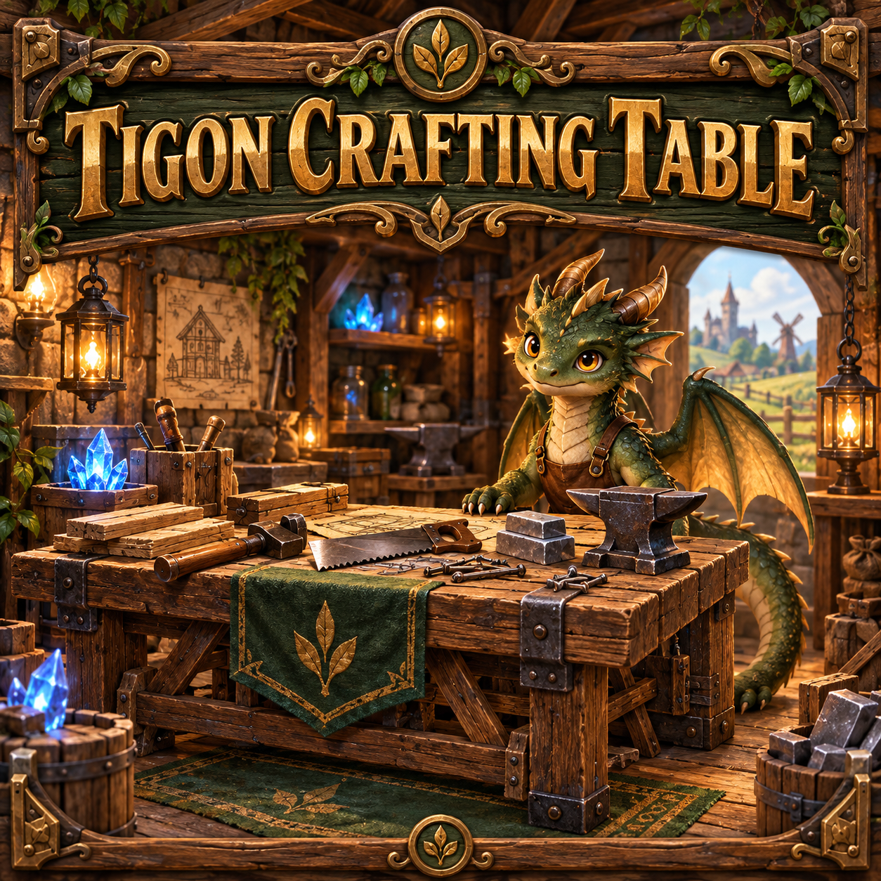 Crafting Table sign