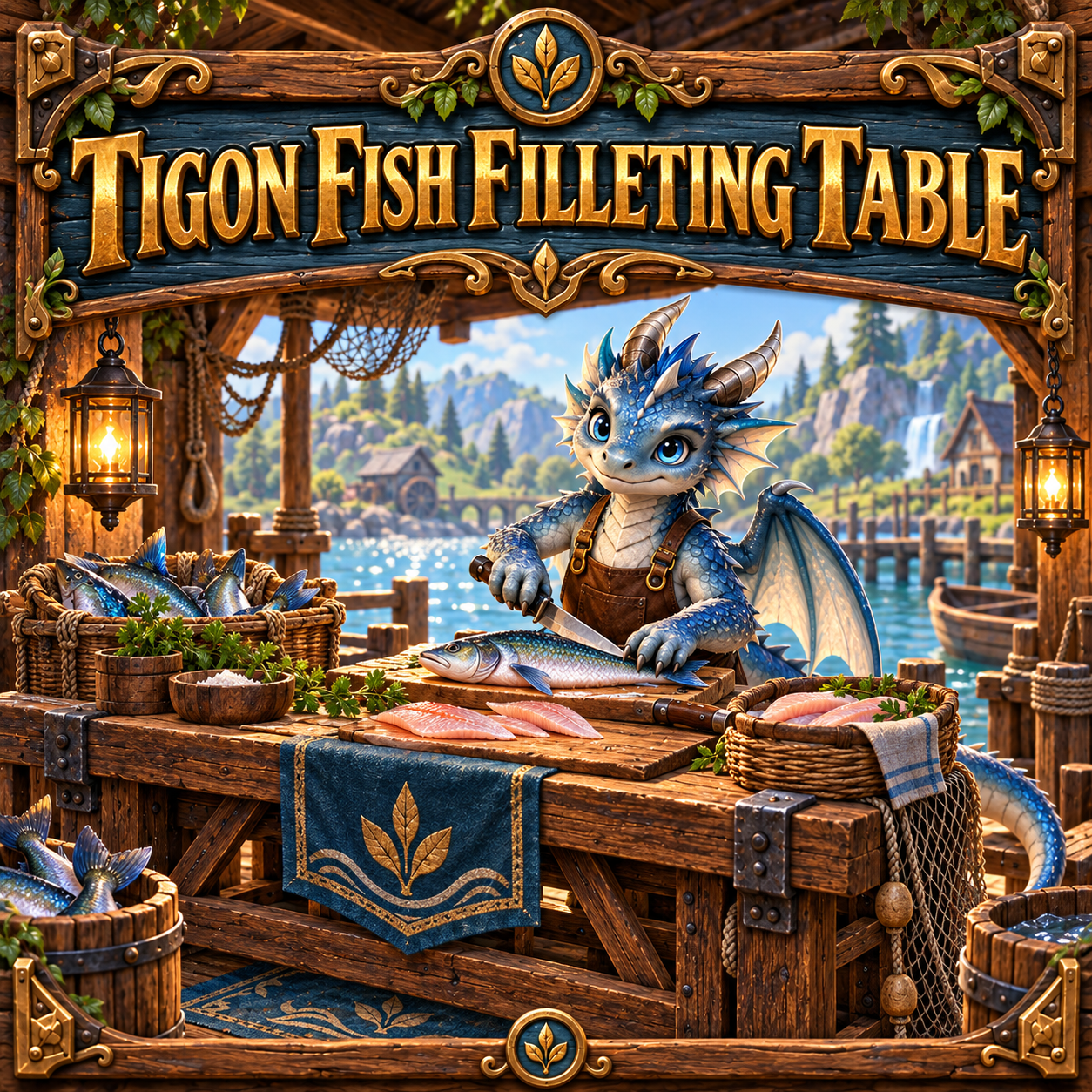 Fish Filleting Table sign