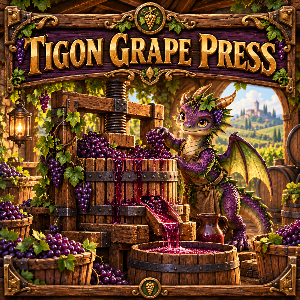Grape Press sign